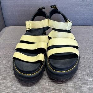 Dr. Martens Yellow and Black Sandals
